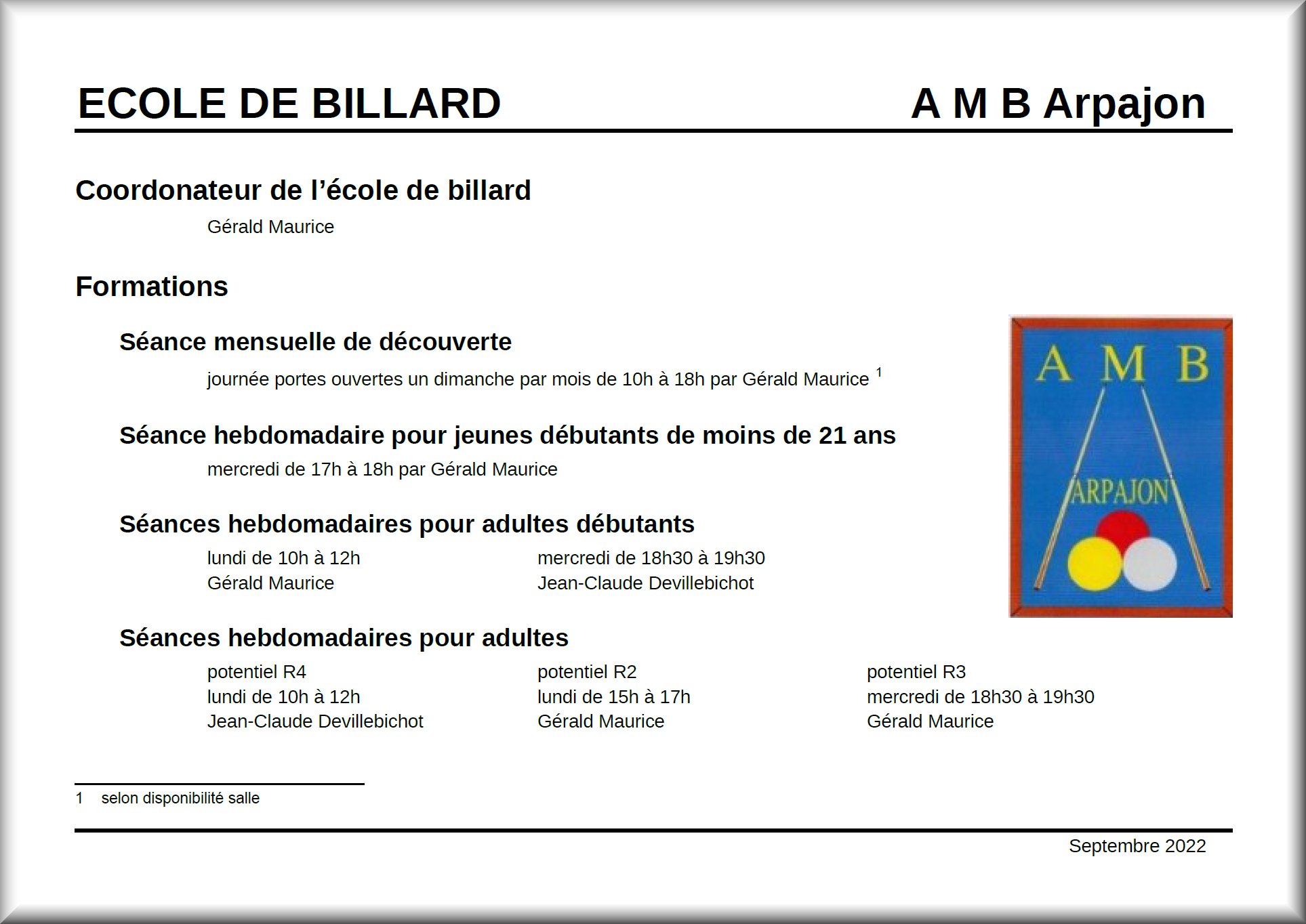 2022 23 EcoleDeBillard